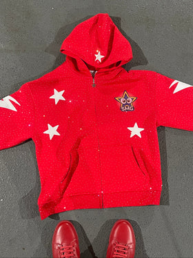 "SUPERSTAR" HOODIE - (RED)