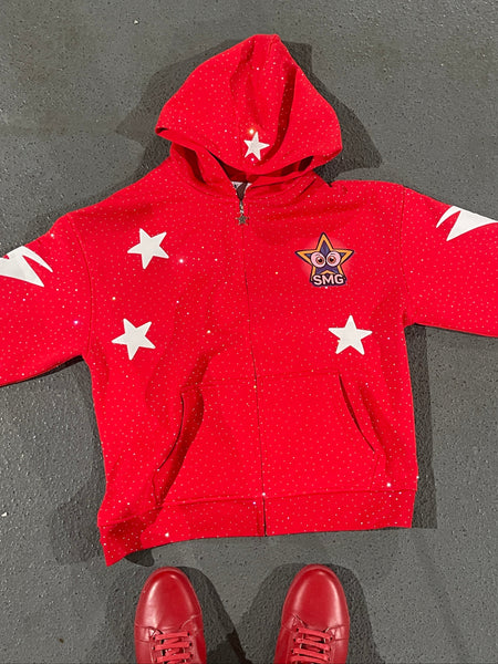 "SUPERSTAR" HOODIE - (RED)